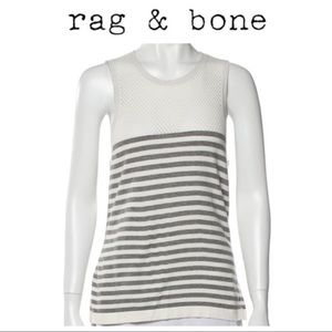 Rag & Bone Striped Scoop Tank Top